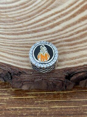 Pandora Pumpkin mickey Bead S925 Silver Charm